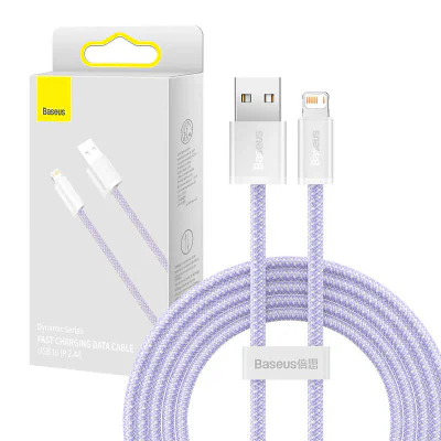 Cablu Baseus Dynamic USB to Lightning, 2.4A, 2m (mov)