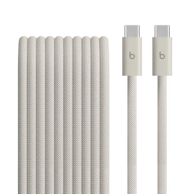 Cablu Beats USB-C la USB-C, 240 W, împletit, 3 m, Surge Stone