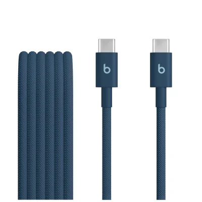Cablu Beats USB-C la USB-C, împletit, 1,5 m, Nitro Navy