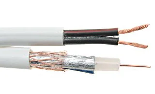 Cablu CCTV Mercor K-60+2X0.50/200, coaxial K-60 + 2 x 0,50, rolă 200 m