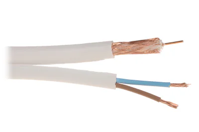 Cablu CCTV SATEC RG-59+2X0.75, coaxial RG59 + 2 x 0,75, rolă 100 m