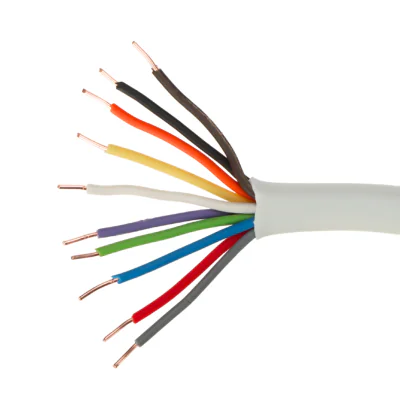 Cablu de alarmă Elektrokabel YTDY-10X0.5/EK, 10 x Ø 0,5 mm, conductor Cu, mantă PVC, alb, rolă 100 m