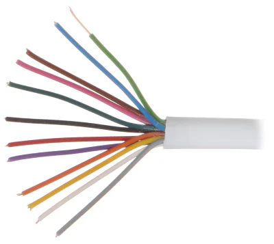 Cablu de alarmă Mercor YTDY-12X0.5, 12 x Ø 0,5 mm, conductor Cu, mantă PVC, alb, rolă 100 m
