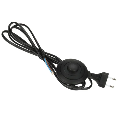Cablu de alimentare cu întrerupător de picior ORNO OR-AE-1395/B, 2 m, 2 x 0,75 mm²