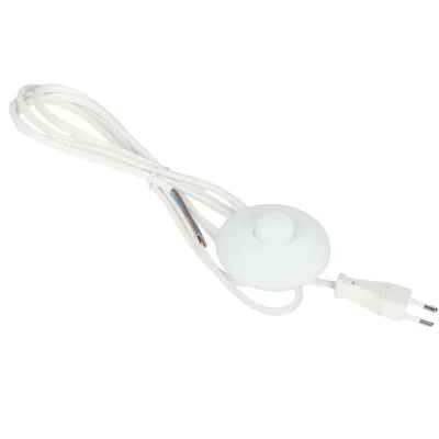 Cablu de alimentare cu întrerupător de picior ORNO OR-AE-1395/W, 2 m, 2 x 0,75 mm²