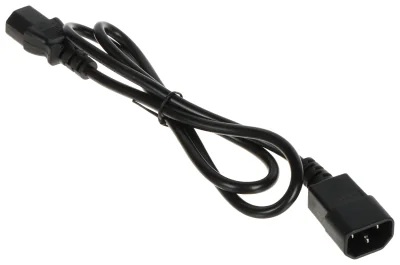 Cablu de alimentare IEC C13 - C14 POS POSAC-C13-C14-10, 1 m, 3 x 0,75 mm²