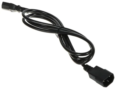 Cablu de alimentare IEC C13 - C14 POS POSAC-C13-C14-18, 1,8 m, 3 x 0,75 mm²