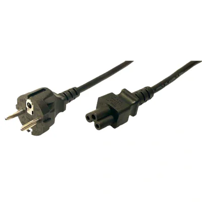 Cablu de alimentare LOGILINK CP093, 1,8 metri, Conector C5 tată - CEE7/7 mamă