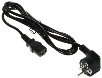 Cablu de alimentare POS POSAC-C13-EUL18, 1,8 m, conector C13 unghiular