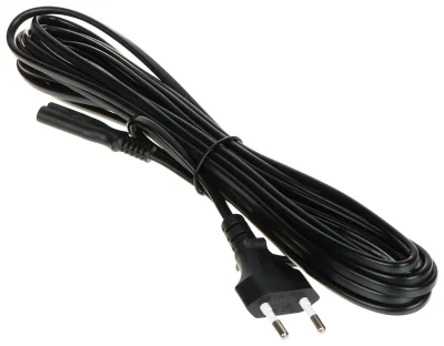 Cablu de alimentare POS POSAC-C7EU50BK, CEE 7/16 - IEC C7, 5 m, 2 x 0,75 mm²