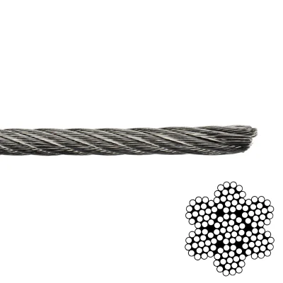Cablu de oțel DELTA-OPTI LS-5/100/INOX316, rolă 100 m, inox