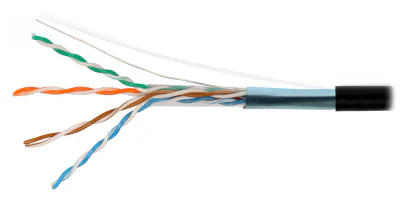 Cablu de rețea de exterior FTP cat. 5e geluit FTP/K5/305M/ZEL, 305 m, ecranat