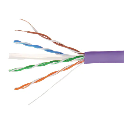 Cablu de rețea torsadat UTP cat. 6 DAHUA PFM923I-6UN-CD-PURPLE, 305 m, mov