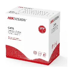 Cablu de rețea UTP CAT6 305 m, cupru masiv 0.53 mm, CM HIKVISION DS-1LN6-UE-W, White