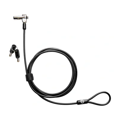 Cablu de securitate HP Nano cu cheie, 1,83 m, Black, Metallic
