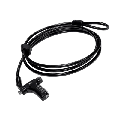 Cablu de securitate laptop Trust, lungime cablu 180 cm, negru
