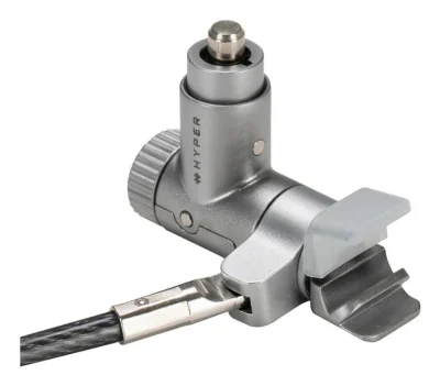 Targus HS5910GL, 2 m, Key, Galvanized steel, Silver