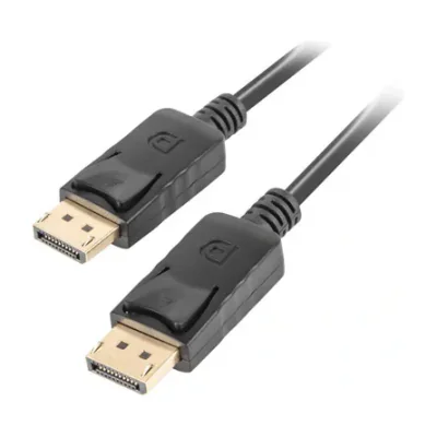 Cablu DisplayPort Lanberg M/M, v1.2, 0,5 metri, 4K, negru