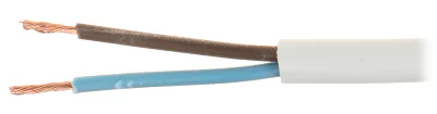 Cablu electric Mercor OMY-2X0.75, 2 x 0,75 mm², conductor Cu, alb, rolă 100 m