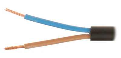 Cablu electric Mercor OMY-2X0.75/B, 2 x 0,75 mm², conductor Cu, negru, 300/300 V, rolă 100 m