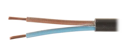 Cablu electric Mercor OMY-2X1.5/B, 2 x 1,5 mm², conductor Cu, negru, 300/300 V, rolă 100 m