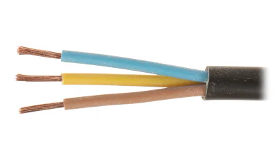 Cablu electric Mercor OMY-3X0.75/B, 3 x 0,75 mm², conductor Cu, negru, 300/300 V, rolă 100 m