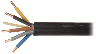 Cablu electric Mercor YKY-5X6.0, 5 x 6,0 mm², conductor Cu, negru, 0,6/1 kV, rolă 100 m