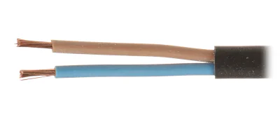 Cablu electric plat Mercor OMYP-2X1.5/B, 2 x 1,5 mm², conductor Cu, negru, 300/300 V, rolă 100 m