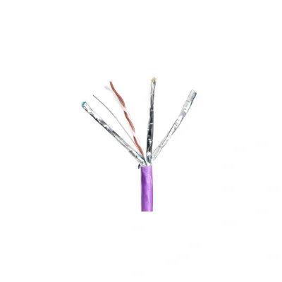 Cablu F/FTP cat.6A, manta LSZH, Euroclass Dca-s1a, d1, a1 - 500m/tambur, Violet - Molex "CAA-00373-VL"