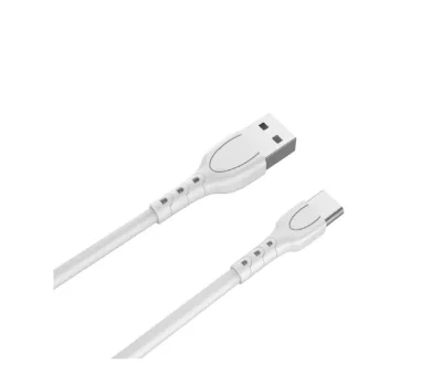 Cablu Fast-Charge Lemontti USB-A la Type-C, lungime 0.5m, material: PVC , putere: 3A(5V/3A), alb