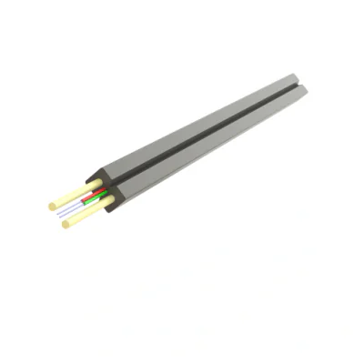 Cablu fibra optica 2 fibre flat drop SM, 100N, intarziere la flacara, protectie apa, LSZH, int/ext - SAMM, tambur de 2000m
