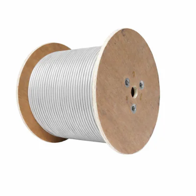Cablu FTP cu alimentare cat 5E 24 AWG+2*0.75mm2, GREY, RS (8 fire *0.52mm cupru masiv )Shinelink -x