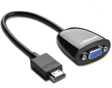 Cablu HDMI - HDMI UGREEN 40253, 0,25 metri, HDMI Tip A (Standard) tată - VGA (D-Sub) mamă