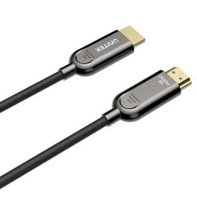 Cablu HDMI optic UNITEK C11085GY01-100M, 100 m, 8K la 60 Hz, HDMI 2.1