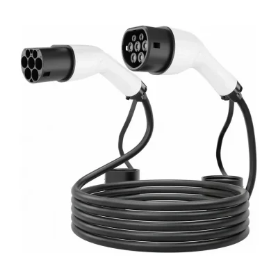 CABLU incarcare auto EV GEMBIRD, Type 2 (T) la Type 2 (M), 32A, trifazat, 22KW, cablu 5x6mm2 + 2x0.05mm2, IP55, 4m, black, "EV-T2MF-22KW-4M"