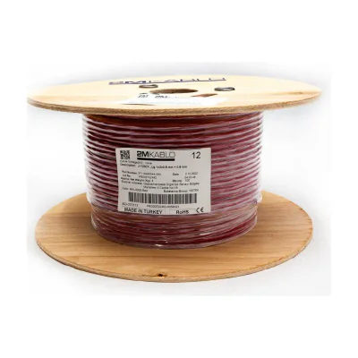 "Cablu incendiu JY(St)Y...Lg 1x2x0.8 mm + 0.8 mmproducator 2M Kablo, 3T11A045044-06A-100Diametru fir : 0.8mmConductor torsadati in perechi infasurate in banda PET, ecranaj Al/PET, cupru 100%Culori fire:  VDE 0815Manta: PVC, culoare RAL3000-rosuAmbala
