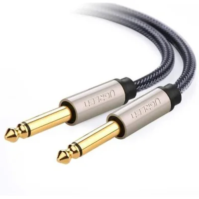 Cablu Jack Jack UGREEN 10636, 1 metru, 6.35mm tată - 6.35mm tată