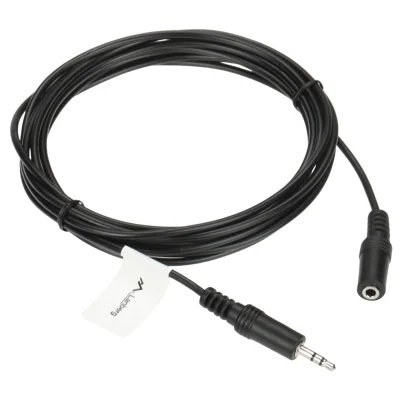 Cablu Jack TRS 3,5 mm tată - mamă Lanberg J-W3.5/J-G3.5/3MB, 3 m