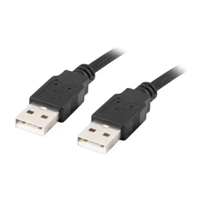 Cablu Lanberg USB-A M/M 2.0, 1,8 metri, negru