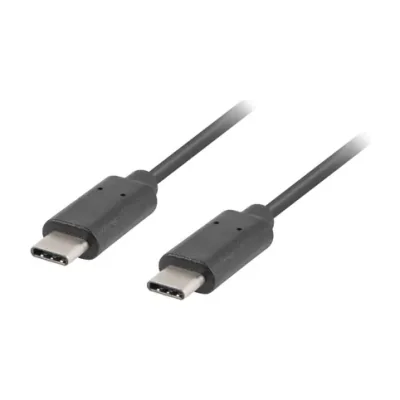Cablu Lanberg USB-C M/M 2.0, 1 metru, negru