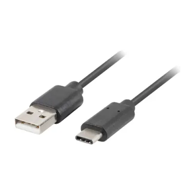 Cablu Lanberg USB-C(M)->USB-A(M) 2.0, 1,8 metri, negru, QC 3.0