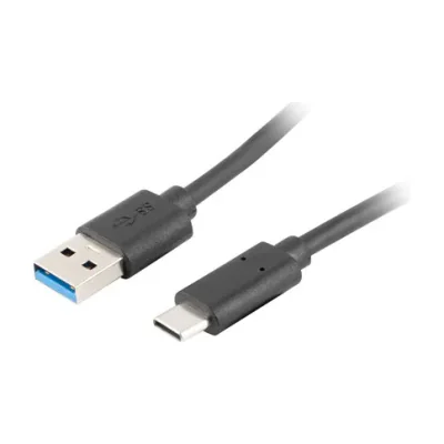 Cablu Lanberg USB-C - USB-A 3.1 Gen 1, 5 Gbit/s, 1,8 metri, negru