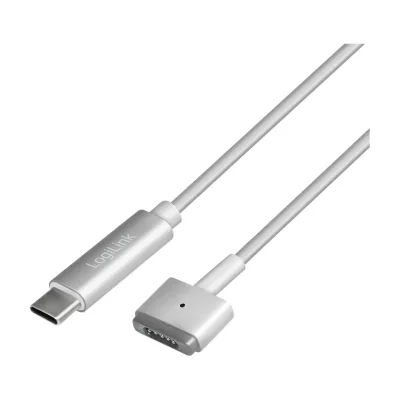 Cablu LogiLink USB-C la MagSafe 2, 1,8 m, Silver