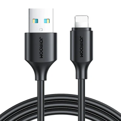 Cablu pentru USB-A / Lightning / 2,4A / 0,25m Joyroom S-UL012A9 (negru)