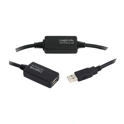 Cablu prelungitoar USB LOGILINK UA0146, USB 2.0, 20 metri, USB A tată - USB A mamă