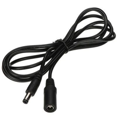 Cablu prelungitor DC 2,1/5,5 mm DC-2.1/5.5/1.5M/B, 1,5 m, negru