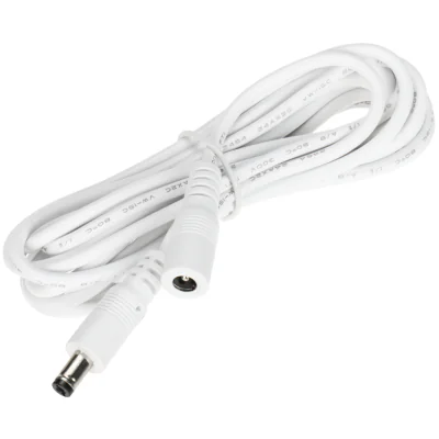 Cablu prelungitor DC 2,1/5,5 mm DC-2.1/5.5/3M/W, 3 m, alb