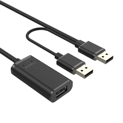 Cablu prelungitor USB 2.0 activ UNITEK Y-279, 2 x USB-A tată - USB-A mamă, 20 m
