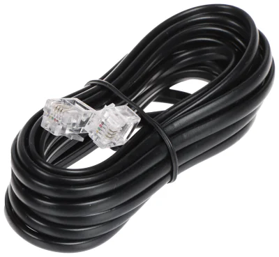 Cablu RJ11 - RJ11 RJ11-W/RJ11-W/3M, 3 m, negru