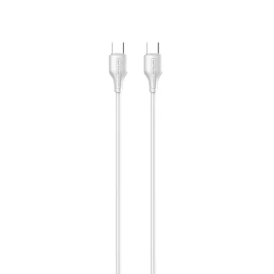 Cablu Serioux TYPE-C - TYPE-C 2M 60W.Lungime: 200 cm, Ieșire: 65W, tip cablu: USB-C la USB-C, culoare: Alb , funcție: încărcare și sincronizare